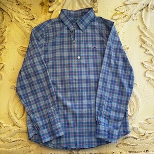 Vineyard Vines Boys Performance Button Up Shirt - Size 7